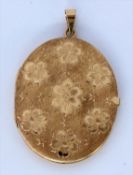 MEDAILLON / ANHÄNGER 750/000 Gelbgold.
