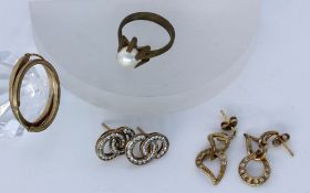 LOT 4 TEILE GOLDSCHMUCK. 333/000
