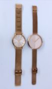 ZWEI DESIGNER ARMBANDUHRENUHREN. Rolf