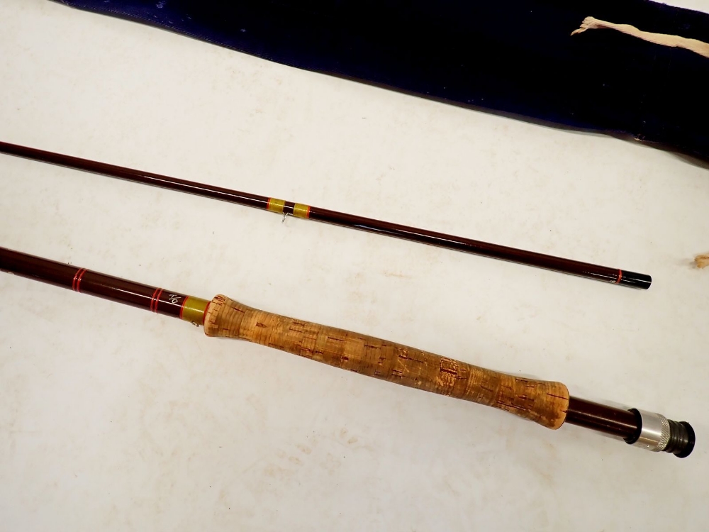 Three fishing rods - Hardy Bros. Richard Walker Superlite Reservoir fly rod - 9'3" with original - Image 2 of 4