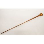 A copper post horn, 26cm long