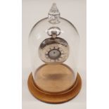 A Dennison watch Co silver half hunter pocket watch with glass dome case