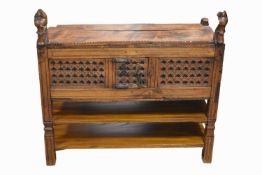 A carved Dowry Sideboard/Chest,