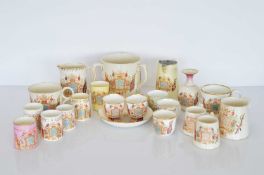 A quantity of William Lowe Diamond Jubilee Commemorative Ceramics,