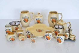 An assortment of Macintyre Burslem ceramics for Queen Victoria's Diamond Jubilee,