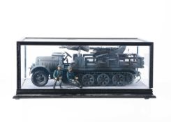 Military Transport Toys series of WWII military vehicles made in heavy-gauge tinplate metal,