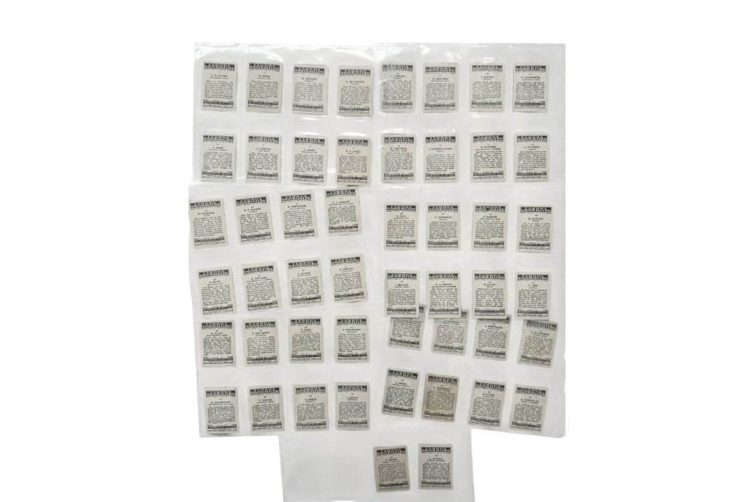 BARRATT & CO FAMOUS FOOTBALLERS TRADE CARDS, A3, FULL SET OF 50 CARDS, DUNCAN EDWARDS OF - Image 6 of 6