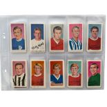 BARRATT & CO FAMOUS FOOTBALLERS TRADE CARDS, A13, FULL SET OF 50 CARDS.