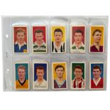 BARRATT & CO FAMOUS FOOTBALLERS TRADE CARDS, A8, FULL SET OF 50 CARDS.