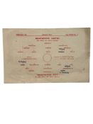 MANCHESTER UNITED VERSUS MANCHESTER CITY 1942/43 FOOTBALL PROGRAMME, 13/2/1943, WAR TIME S/S.