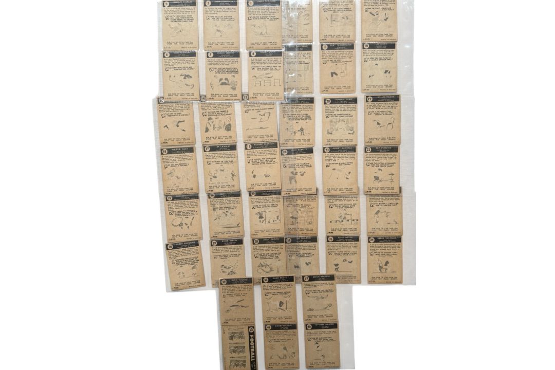 1960 A&BC GUM FOOTBALL TRADE CARDS, 1-42, 43-83, FULL SETS. - Image 4 of 6