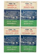 COLLECTION OF FA CUP FINAL FOOTBALL PROGRAMMES, 1956 BIRMINGHAM V MANCHESTER CITY, 1957 ASTON