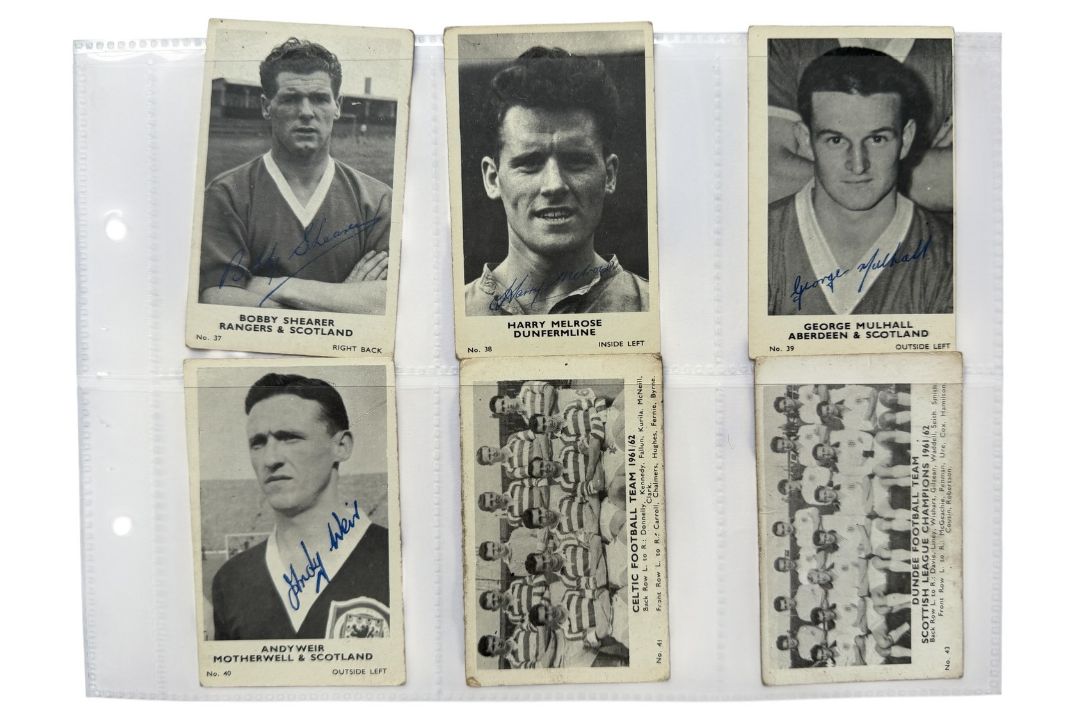 A&BC GUM 1962/63 SCOTTISH FOOTBALL TRADE CARDS, 42/44 CARDS, LACKING NOs 42 & 44, RARE SET. - Image 7 of 8