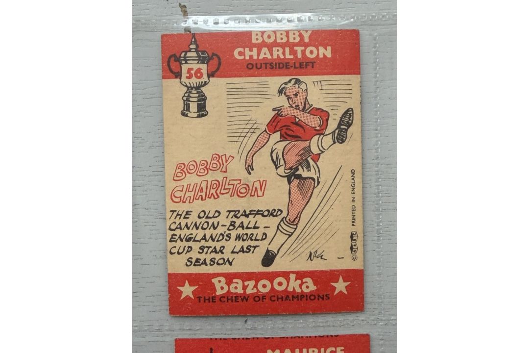 1962 A&BC GUM BAZOOKA FOOTBALL TRADE CARDS, FULL SET OF 82 CARDS, RED BACKS. - Image 7 of 8