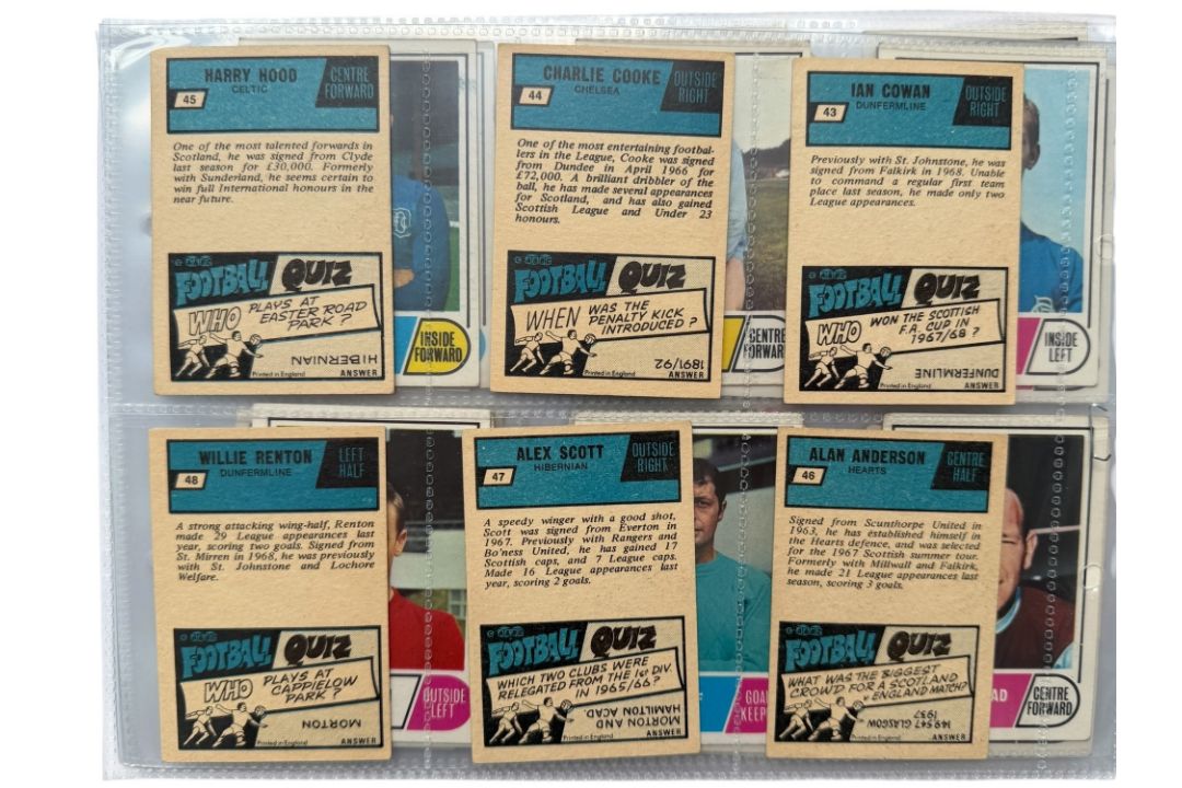 A&BC GUM 1969 SCOTTISH FOOTBALLERS TRADE CARDS, 43-75, FULL SET, PLUS 2 TOP STARS CHECKLISTS, ALEX - Image 2 of 4