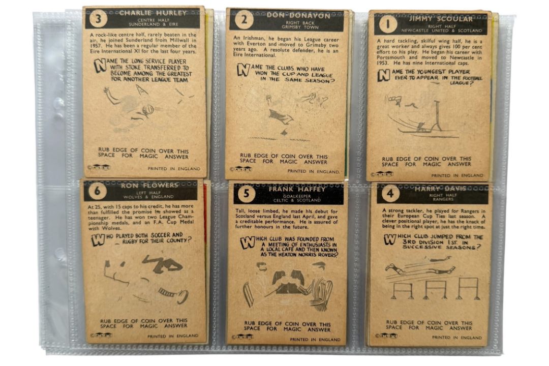 1960 A&BC GUM FOOTBALL TRADE CARDS, 1-42, 43-83, FULL SETS. - Image 2 of 6