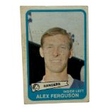 1968 A&BC SCOTTISH YELLOW BACK FOOTBALL TRADE CARD, ALEX FERGUSON, RANGERS.