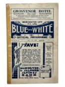 MANCHESTER UNITED AWAY VERSUS MANCHESTER CITY 1932/33 FOOTBALL PROGRAMME, 13/5/1933, SENIOR CUP