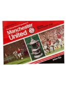 POSTPONED MANCHESTER UNITED VERSUS MANCHESTER CITY 1977/78 FOOTBALL PROGRAMME, 4/2/1978. VG