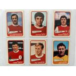 A&BC GUM YELLOW BACK FOOTBALL TRADE CARDS, 1-54, 55-101, FULL SETS, GEORGE BEST (MANCHESTER
