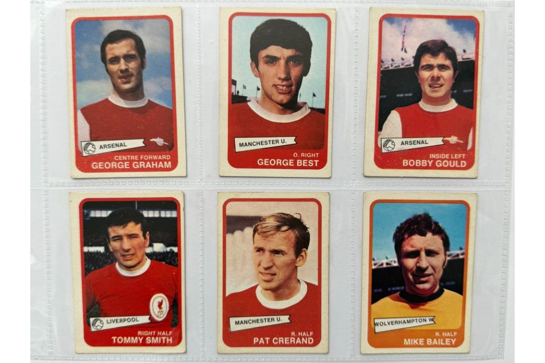 A&BC GUM YELLOW BACK FOOTBALL TRADE CARDS, 1-54, 55-101, FULL SETS, GEORGE BEST (MANCHESTER - Image 1 of 5