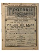 MANCHESTER UNITED VERSUS STOKE CITY 1930/31 FOOTBALL PROGRAMME, 19/1/1931, NEUTRAL AT ANFIELD.