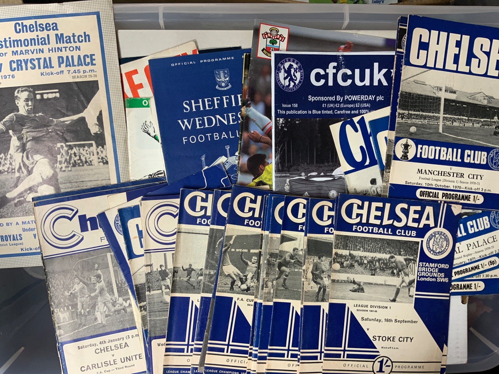 Chelsea Football Programmes: Home and away in excellent condition from ...