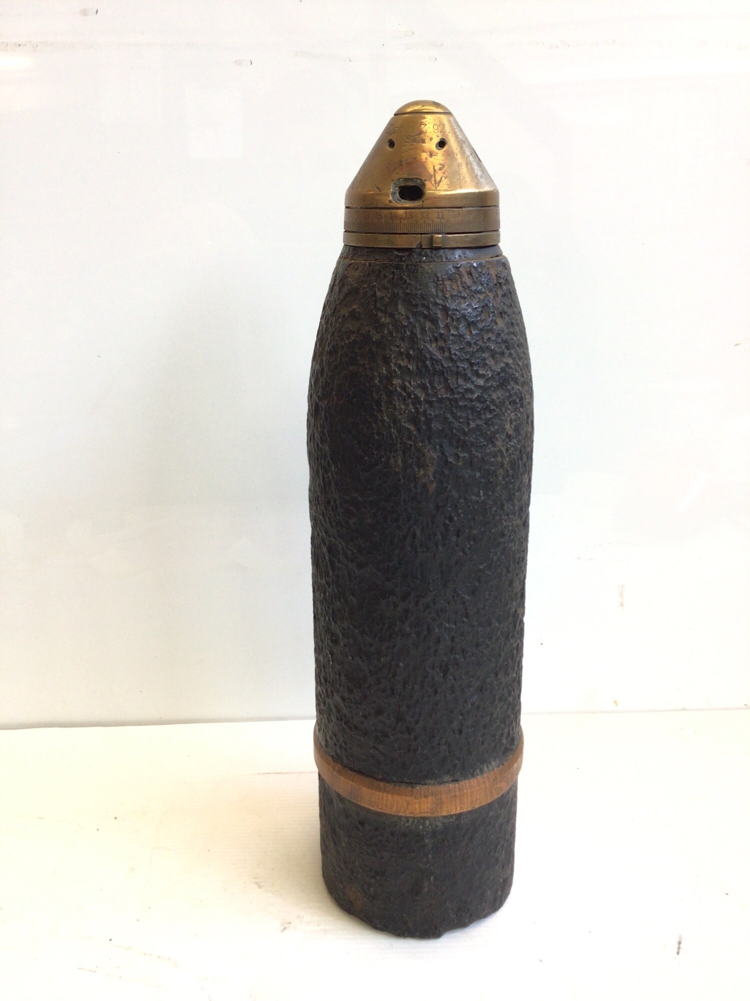 Shratnell Shell A German Imperial I world war Shrapnel shell stamped Dopp Z 92.lg with ...