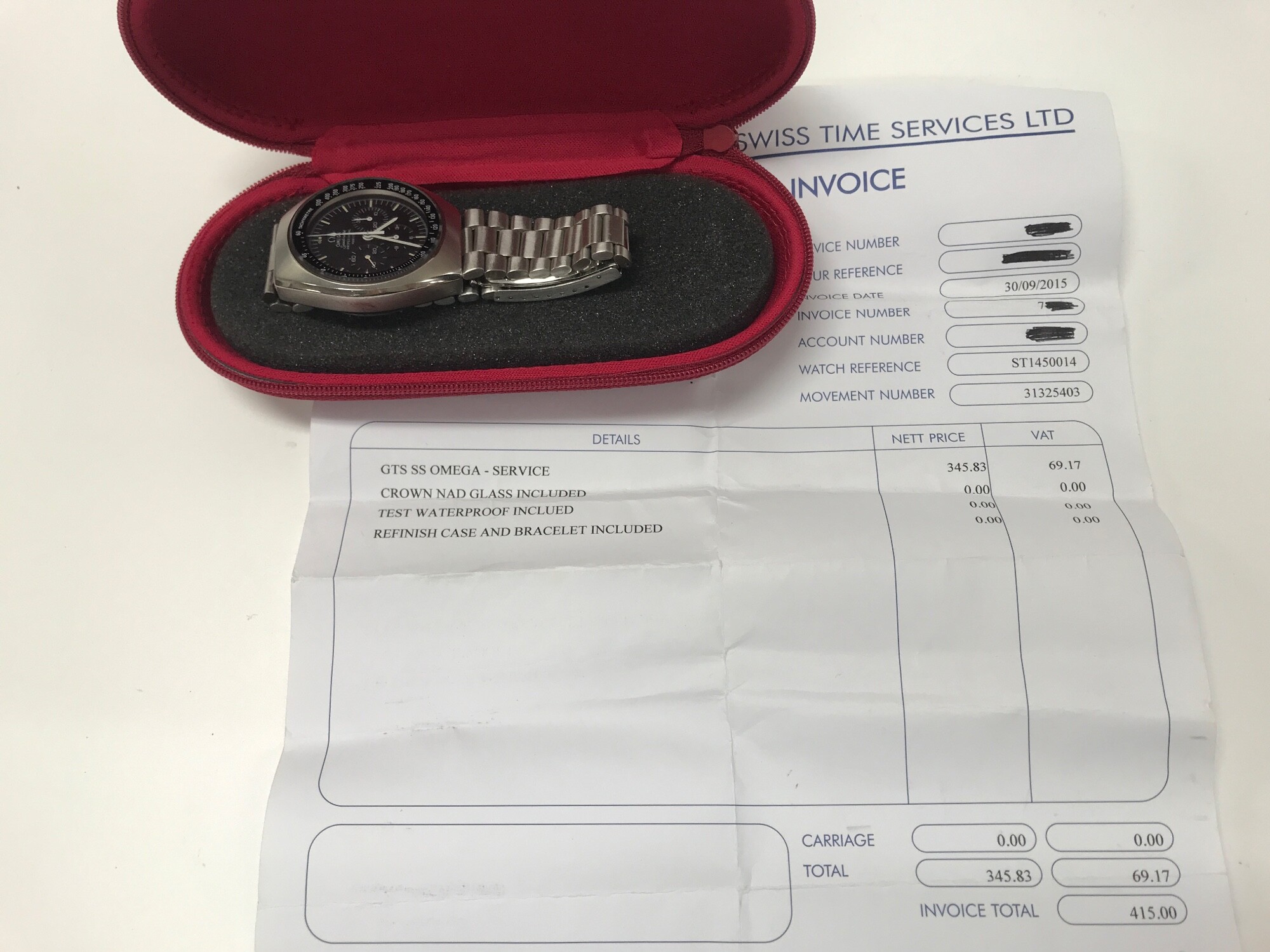 OMEGA SPEEDMASTER MARK II CHRONOGRAPH Circa 1972. Comes with service paperwork and omega service - Image 5 of 6