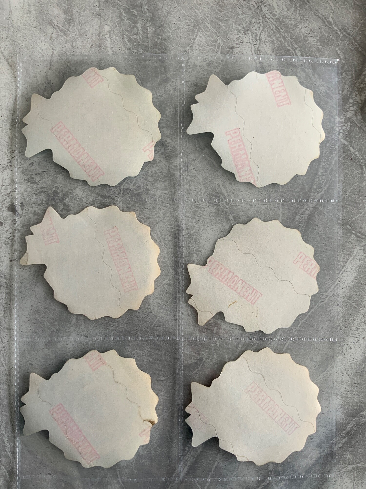 Northern Transparencies Babs Football Rosette Stickers: Very early Babs ...