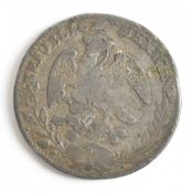 Mexico 1825 silver 8 Reales coin, 20.8g