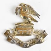 Hallmarked silver gilt Liverpool Pals Battalion pendant / badge, London 1914, maker Elkington & Co