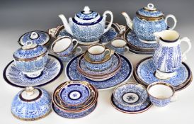 Collection of mainly first period Worcester / Flight Barr and Barr dinner and tea ware decorated