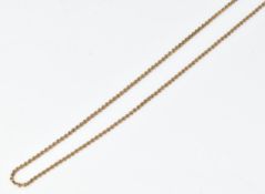 A 9ct gold chain, 2.3g, 48cm