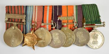 Independent India Medal group of seven named to 4443788 NK-CK Labh Singh Sikh Light Infantry (Sikh