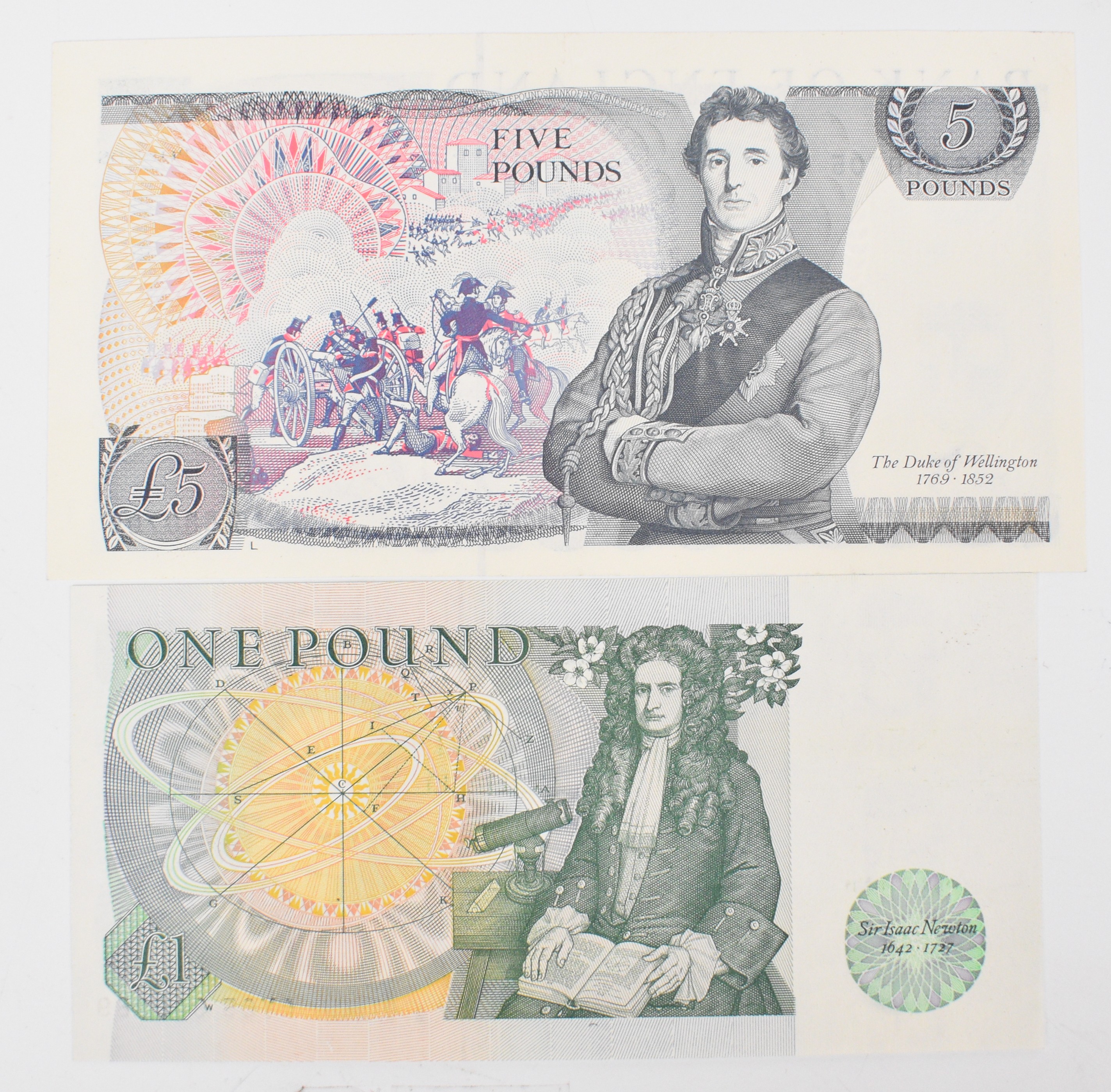Bank of England banknotes comprising ten Gill £5 notes and twenty ...
