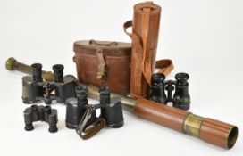 Pair of Voigtlander 6x30 German WW2 era Dienstglas binoculars with makers code ddx, 1917 Sherwood