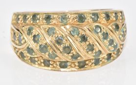 A 9ct gold ring set with Alexandrite, 9g, size T