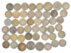Approximately 73g pre 1947 British silver coinage, mainly 3d coins
