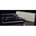Montblanc Starwalker ballpoint pen with steel and rubber body and platinum plated fittings, in