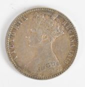 1849 Queen Victoria godless florin