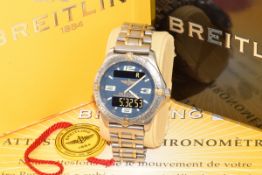 Breitling Aerospace gentleman's wristwatch ref. F75362 with analogue and digital displays,