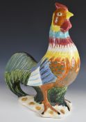 A large pottery figure of a cockerel, H51cm