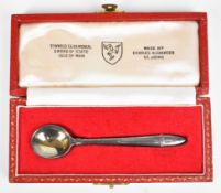 Tynwald Isle of Man interest hallmarked silver spoon, Sheffield 1979, maker Charles Alexander St.