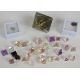 A collection of loose uncut fluorite stones (533ct), a 1.5ct chalcedony cabochon, 2.5ct ruby - Image 1 of 6