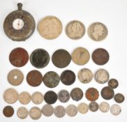 Approximately 82g pre 1920 British silver coinage to include 1897 Queen Victoria crown, George