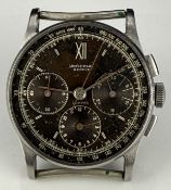 Universal Geneve Compax gentleman's chronograph wristwatch ref. 5955 with steel hands and hour