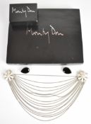 Monty Don multi strand back jewellery in original box and a pair of earrings believed to have been