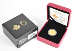 2018 Royal Canadian Mint 10 dollar 65th anniversary of the Coronation of Elizabeth II gold coin, 7.