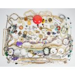 A collection of jewellery including Art Deco clip, vintage brooches, Miracle ship brooch, micro